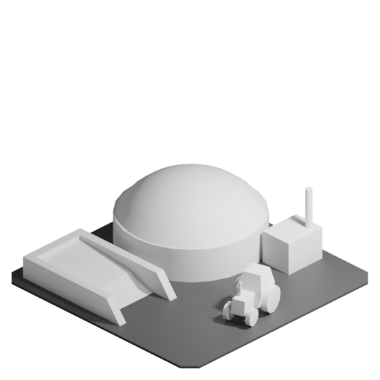 Asset Render - Biogas-Kraftwerk