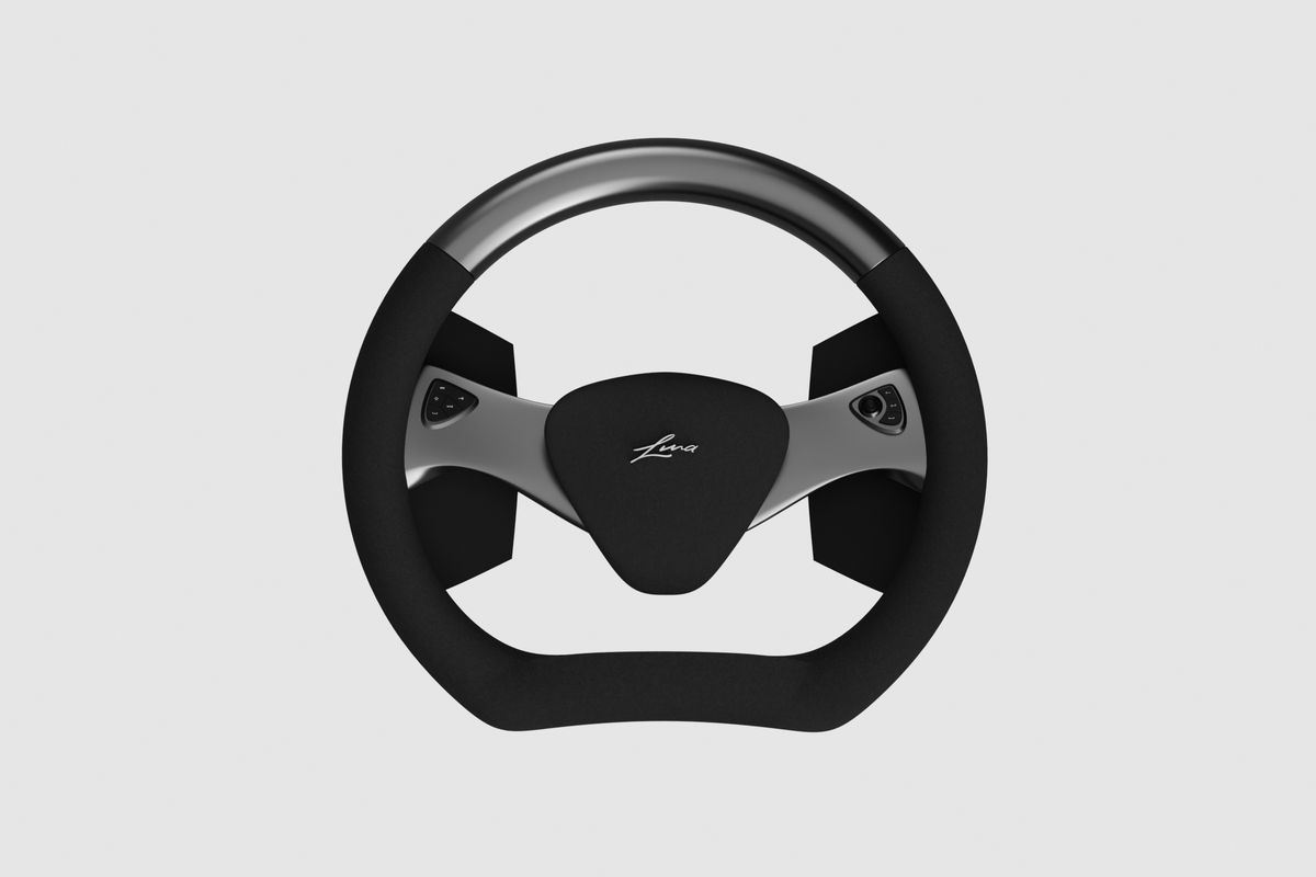 The steering wheel for autonomous driving was created as part of a competition. The competition was for a 3d construction and modelling software. 